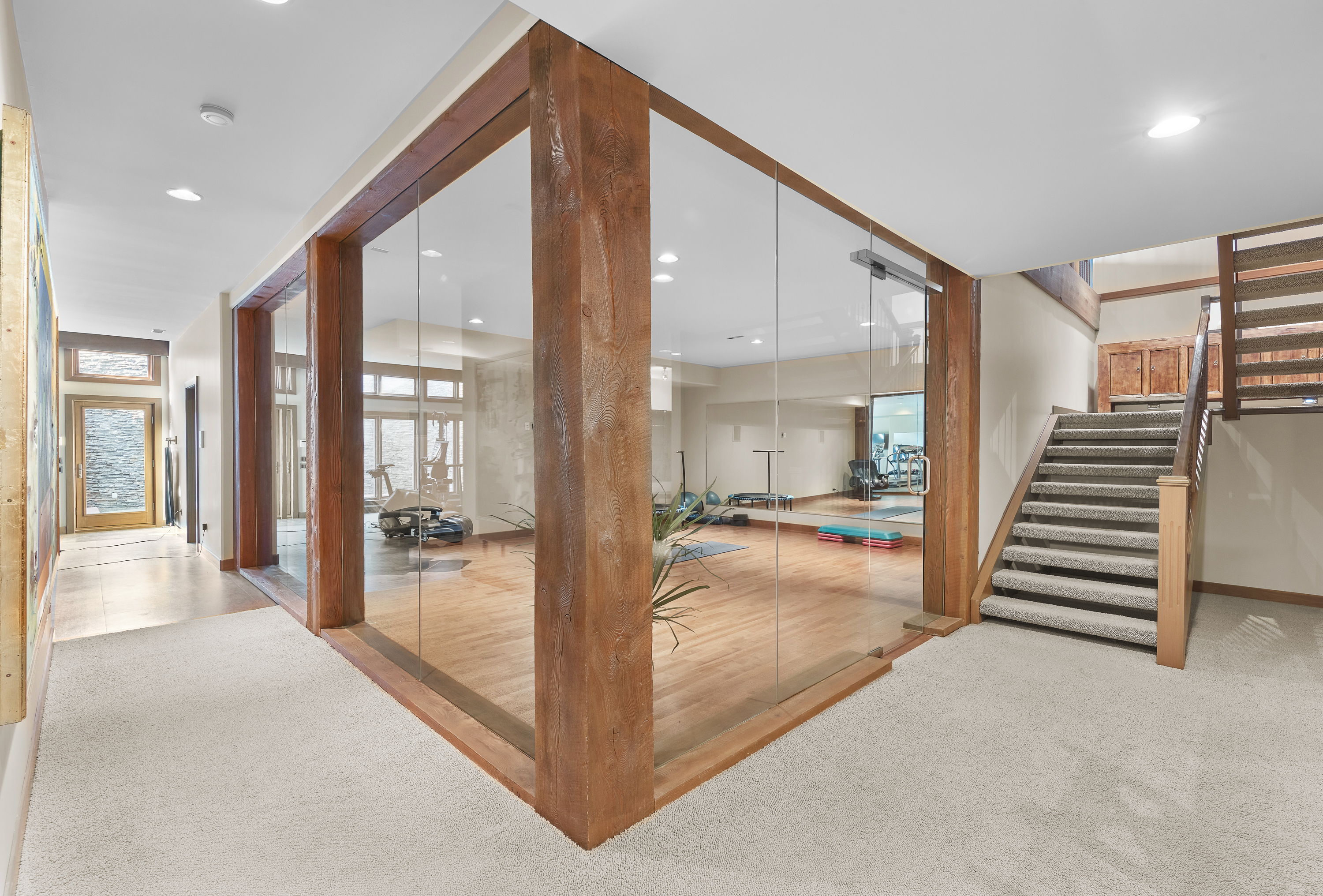 Home gym health and wellness feature in Edmonton with homes for sale by Holland and Associates Real Estate.